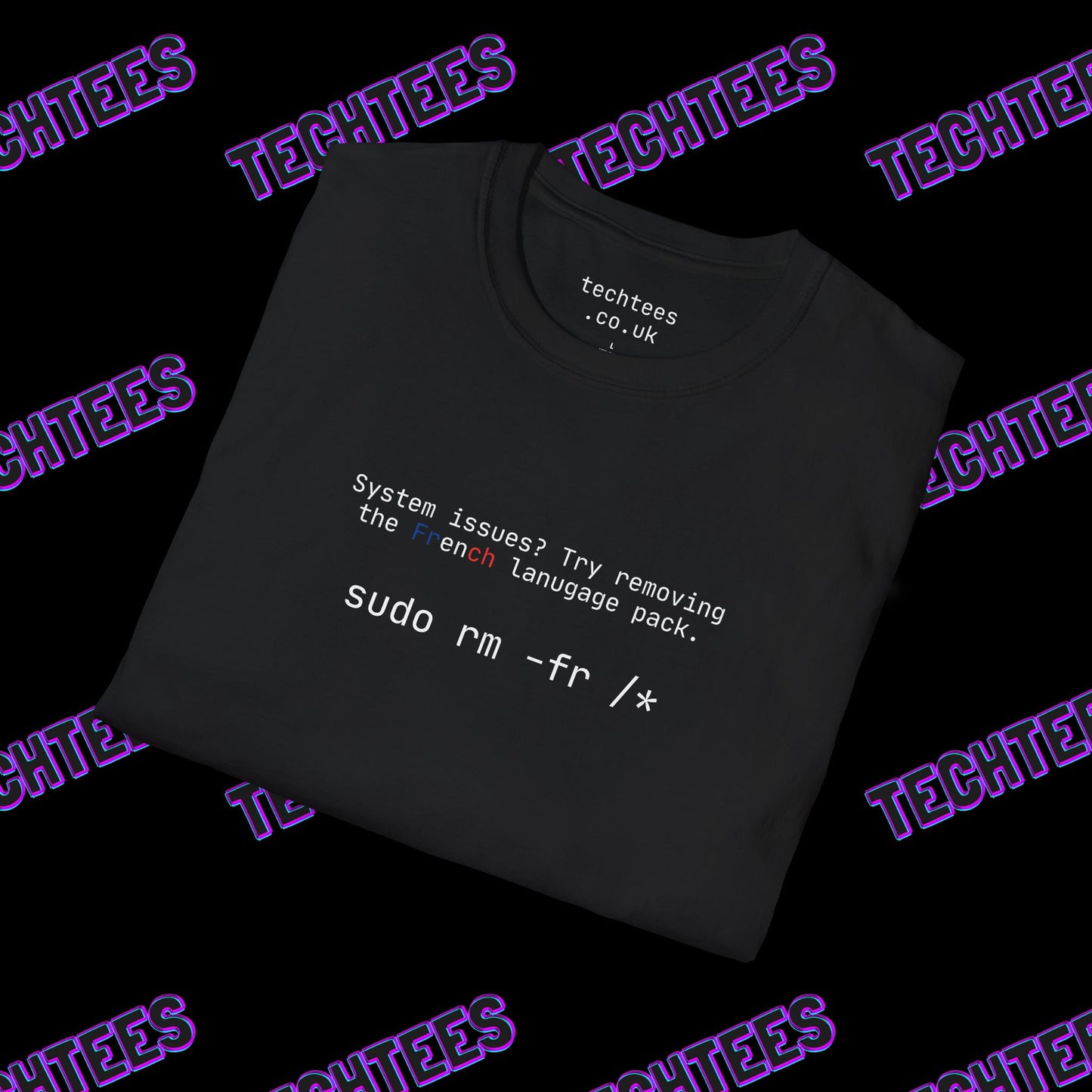 Try Removing The French Language Pack sudo rm -fr /*