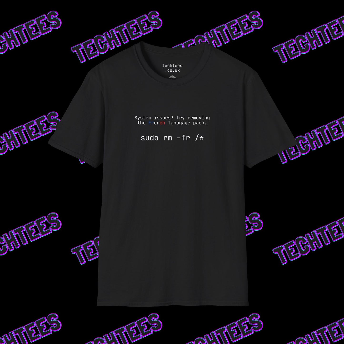 Try Removing The French Language Pack sudo rm -fr /*